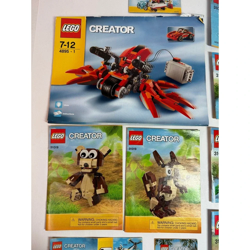Lego Creator Instruction Manual Lot 4895‎ 31031 31019 31032 31015 40078 40109